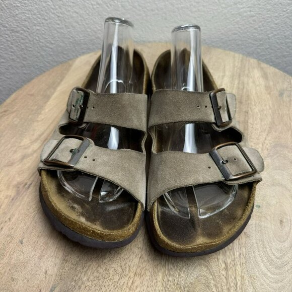 Betula by Birkenstock Leather/suede Sandals With 2 strap Buckles Size 40/9 Women - Picture 1 of 9